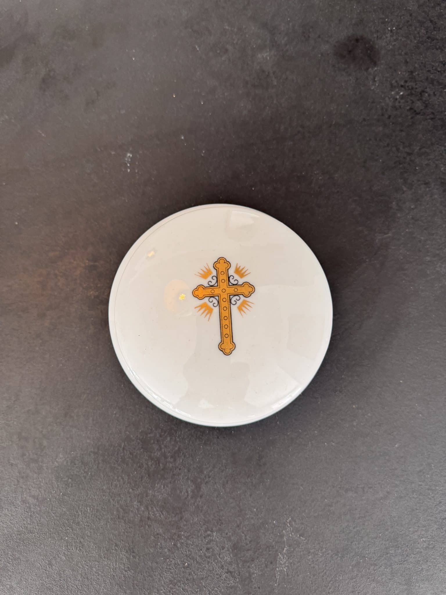 Boîte de dévotion ancienne en porcelaine – Image 7