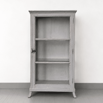 Vitrine ancienne en bois et verre