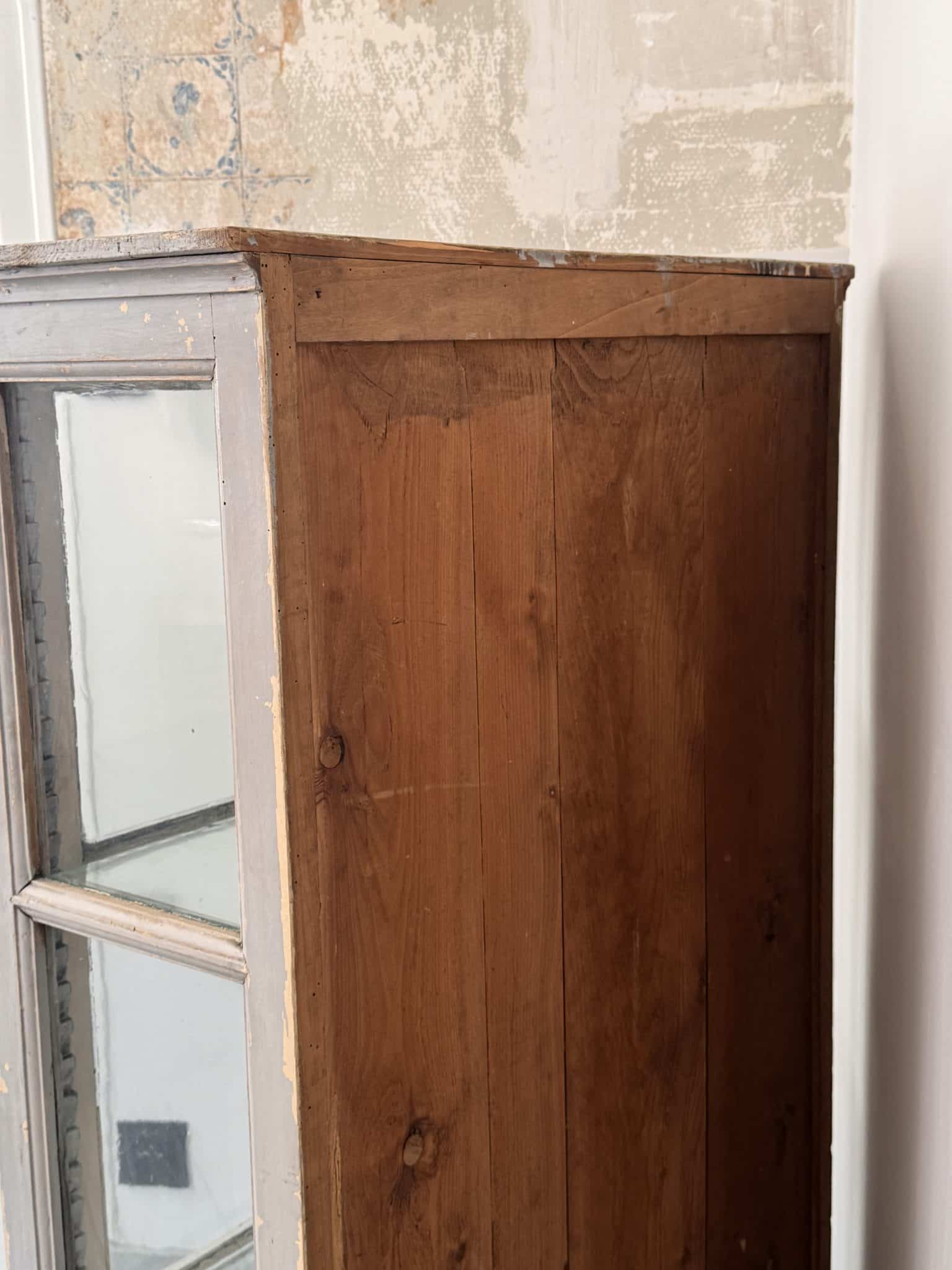 Vitrine ancienne en bois et verre – Image 12