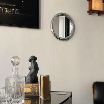 Petit miroir rond disco, diam 30cm