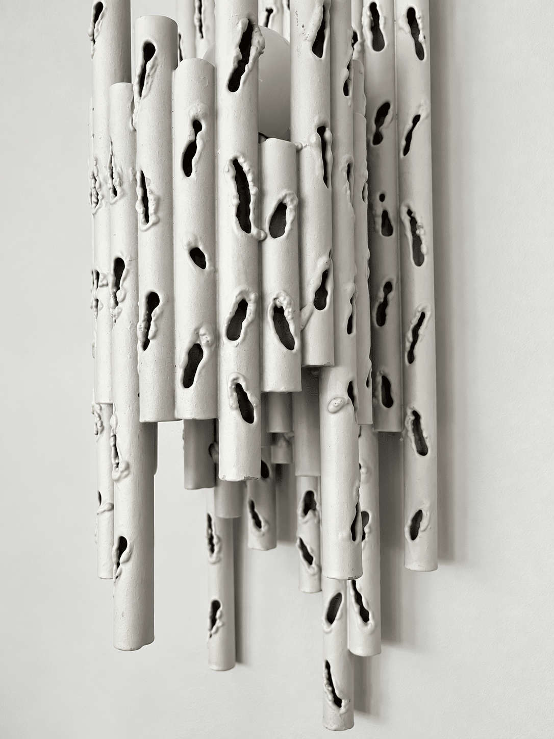 Paire d'appliques Murales Brutalistes attribuées à Marcello Fantoni - Italie, années 1960 – Image 5