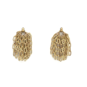 Boucles d’oreilles Frange dorée