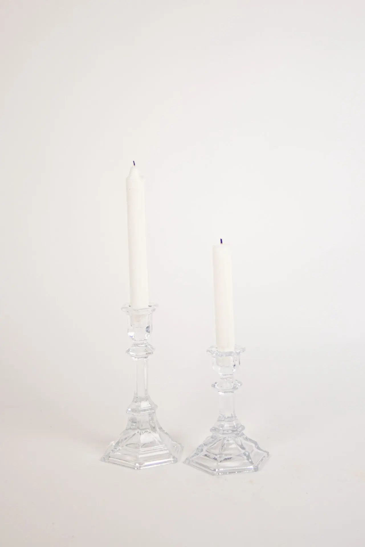 Bougeoir en verre transparent – H15cm – Image 2