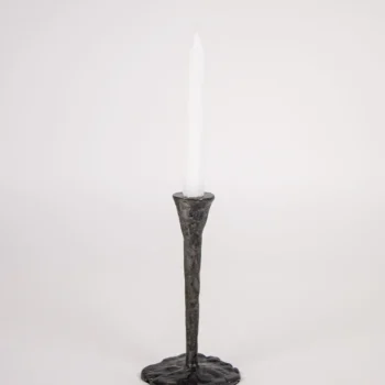 Bougeoir martelé en aluminium
