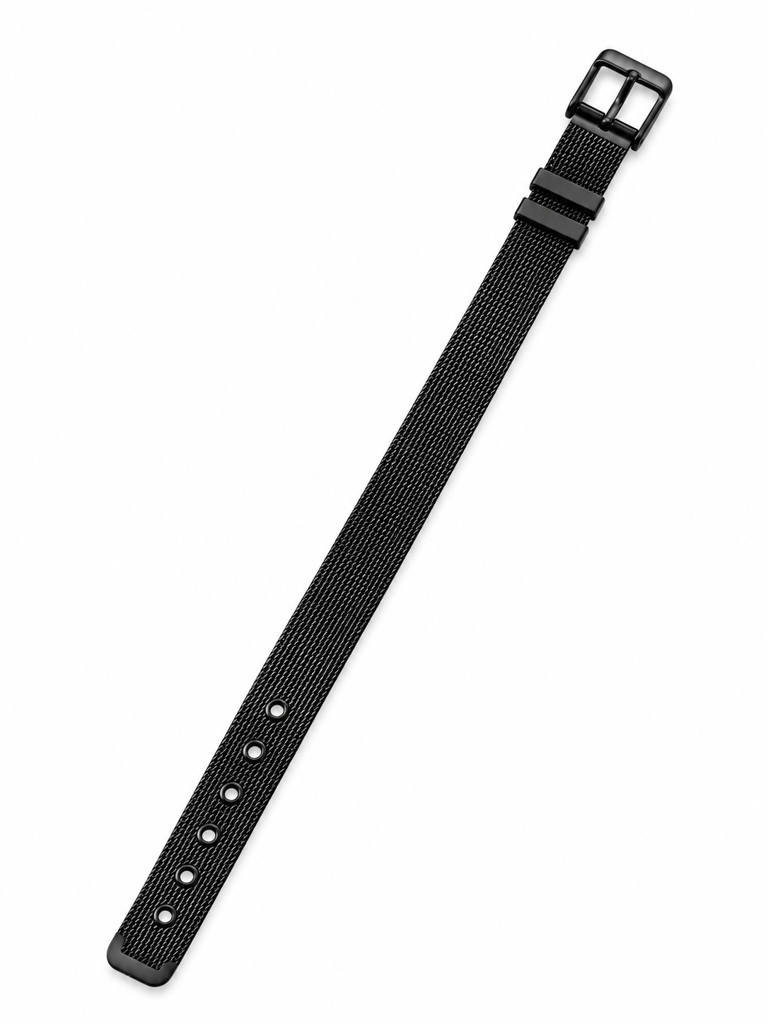 Un bracelet unisexe en maille métallique tressée - noir, argenté ou doré – Image 7