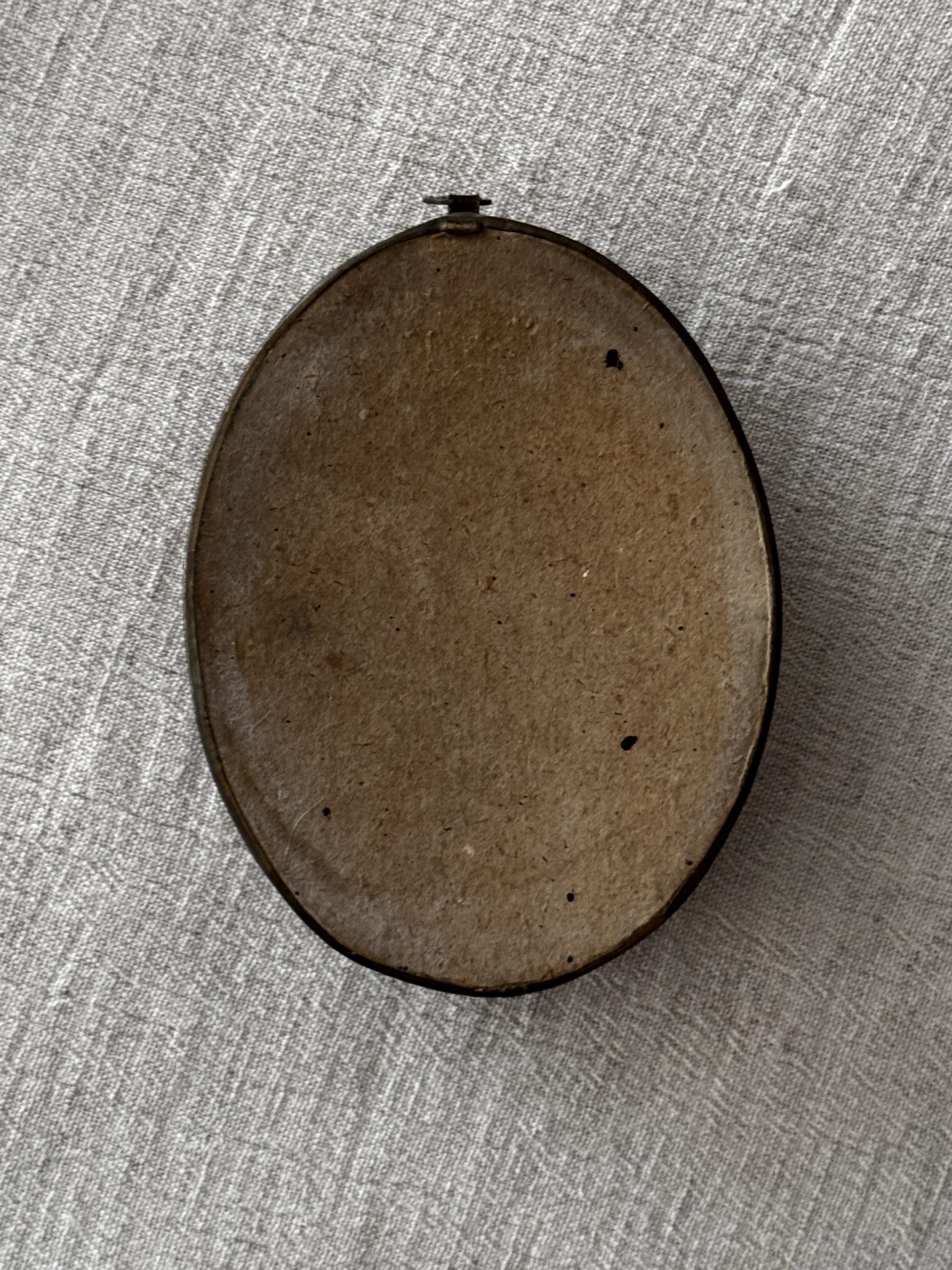 Petit cadre ovale sous verre bombé - Notre-Dame de Lourdes – Image 3