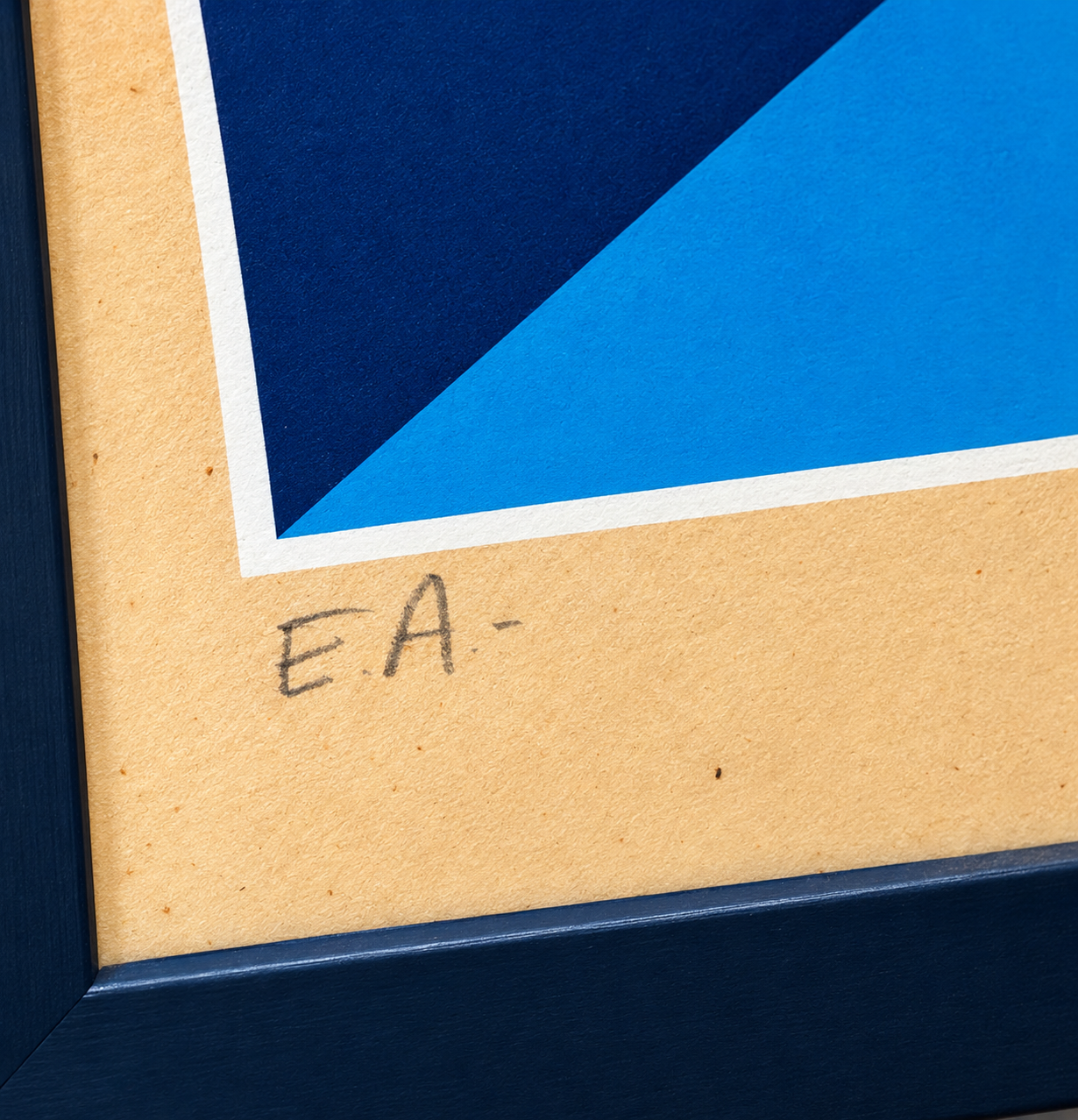 « Fifty Shades of Blue » par YVARAL (Jean-Pierre Vasarely) - Sérigraphie signée et dédicacée - Épreuve d'artiste – Image 5