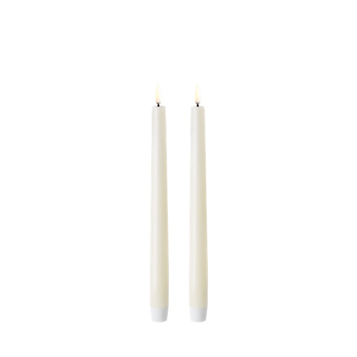Bougie LED chandelier ivoire – effet flamme - Lot de 2 – Image 2