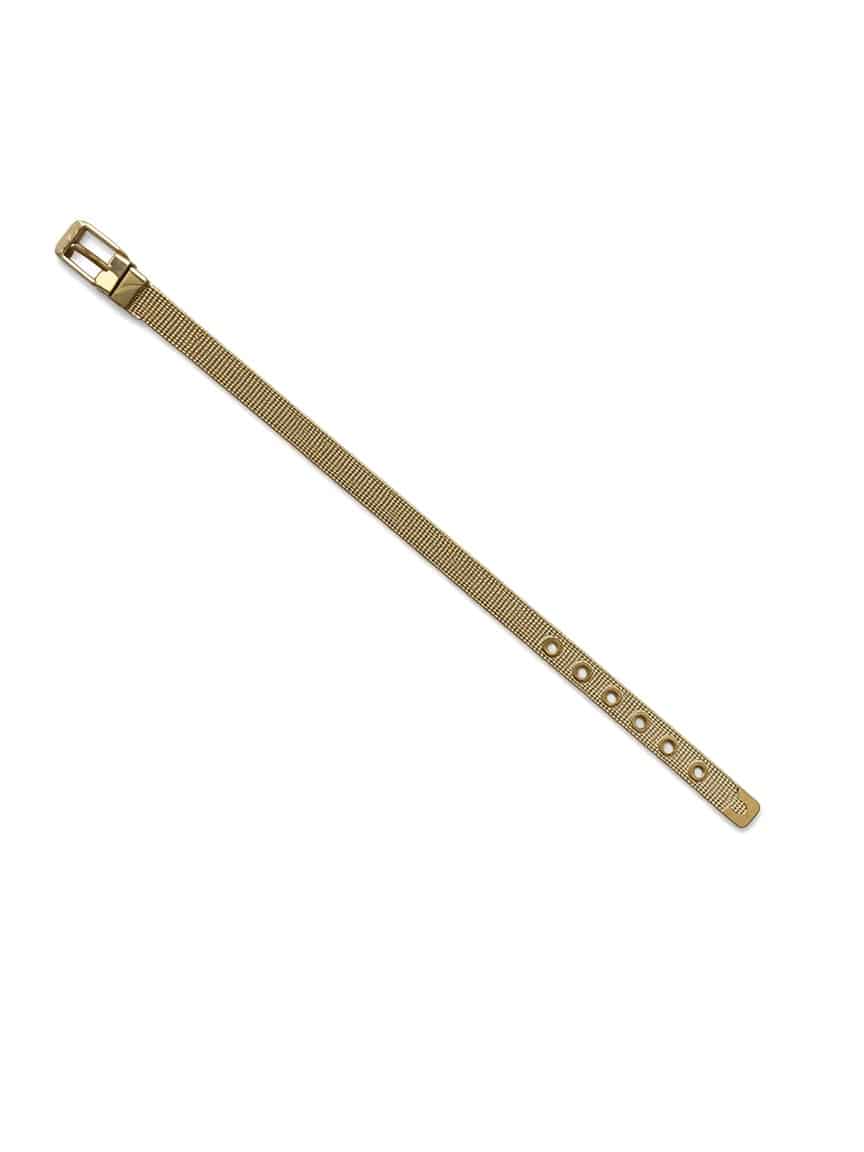 Un bracelet unisexe en maille métallique tressée - noir, argenté ou doré – Image 5
