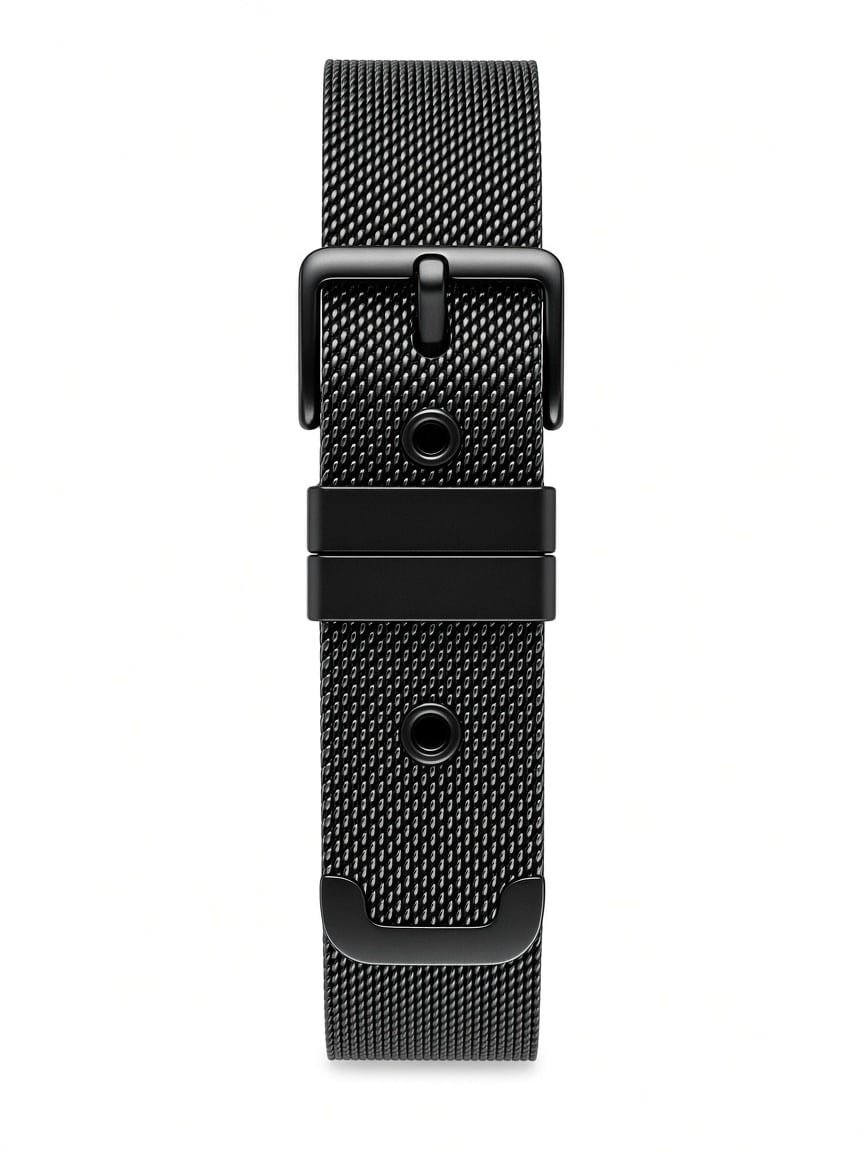 Un bracelet unisexe en maille métallique tressée - noir, argenté ou doré – Image 9