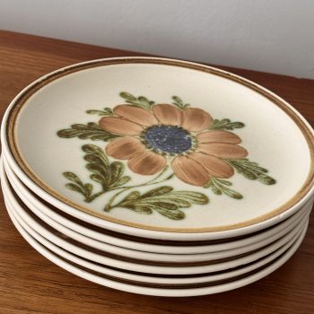 Lot de 6 assiettes plates Gien – modèle Bangui