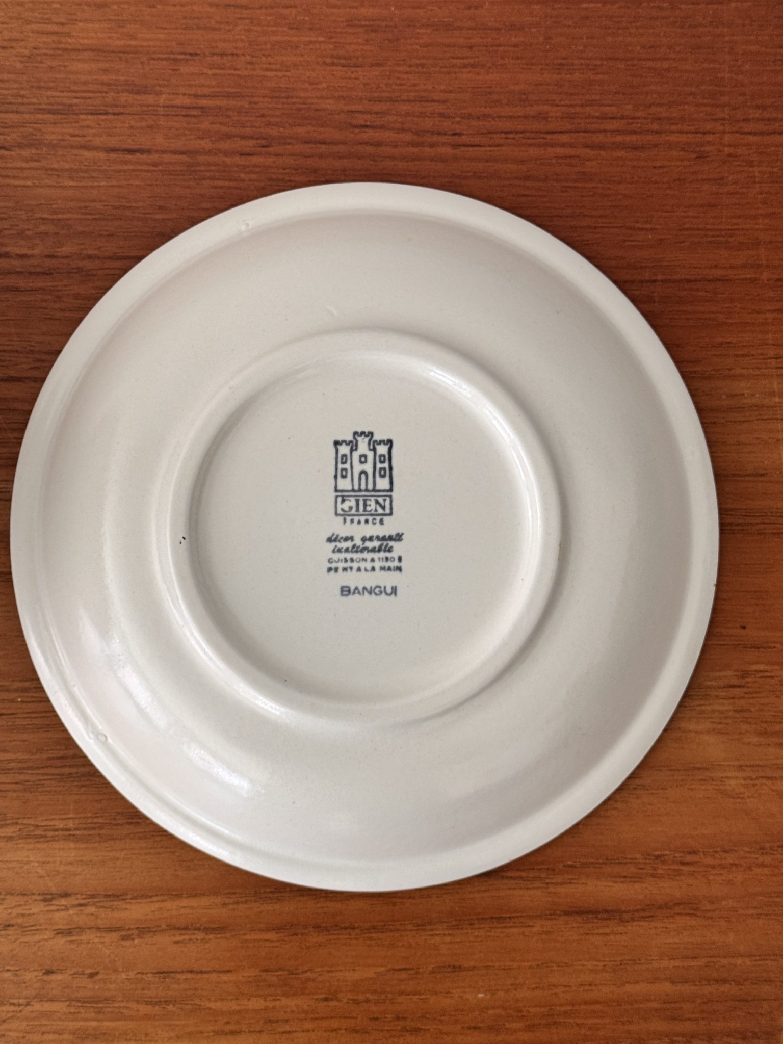 Lot de 6 assiettes plates Gien - modèle Bangui – Image 4